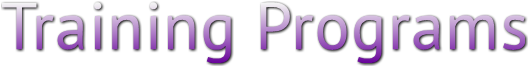 Training Programs Training Programs